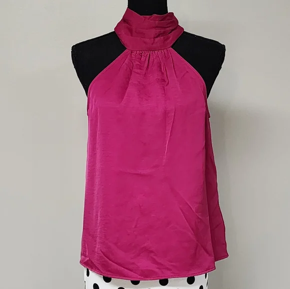 🔥NWT🔥SZ XSMALL Women's Satin Halter Top - A New Day - Picture 4 of 9